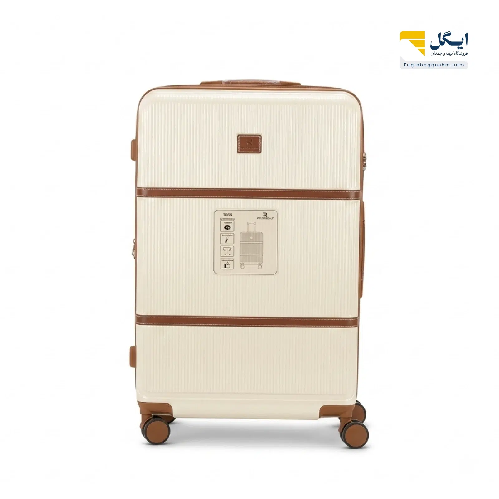 چمدان ریکاردو 2480 پلیکربنات با چرخ 360 درجه و قفل TSA (سایز بزرگ)جدید