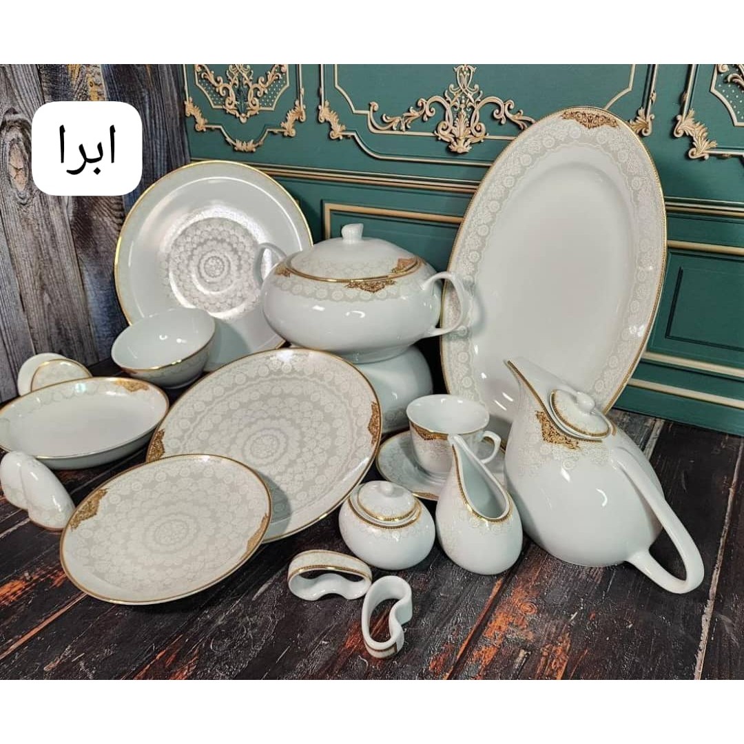 چینی پردیس کاشان مدل ابرا 93 پارچه