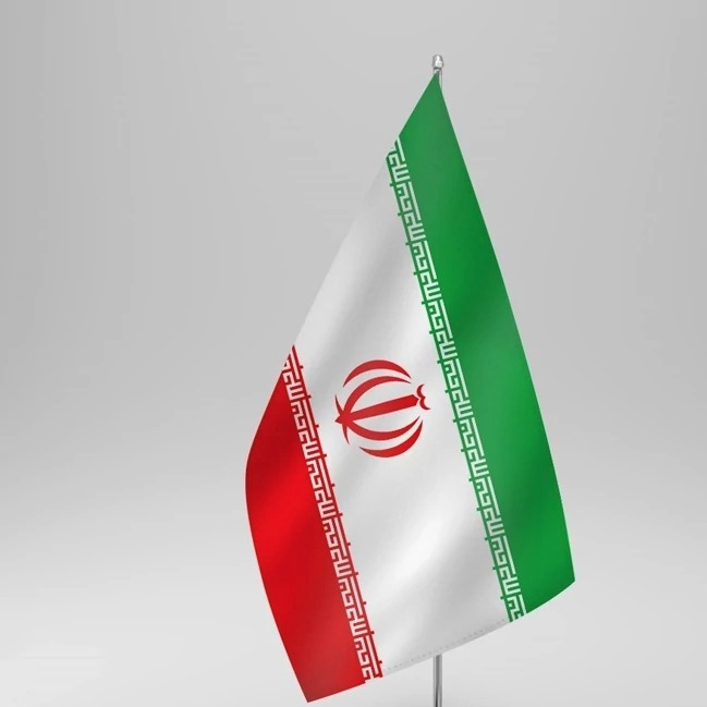 پرچم رومیزی لمینت ایران پایه سنگجدید