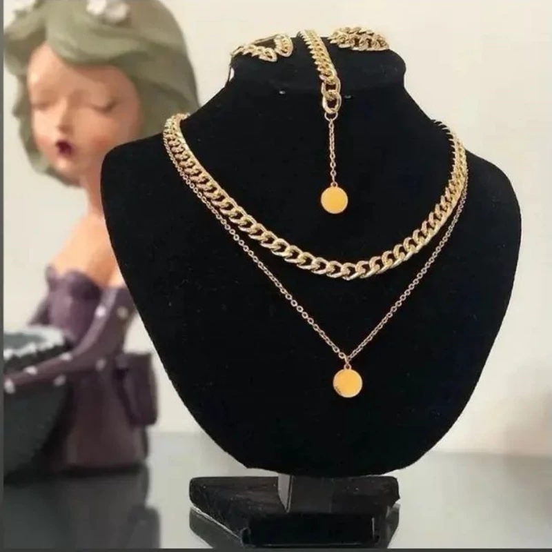 ست کارتیر استیل طلایی با آویز قلب ستاره سکه