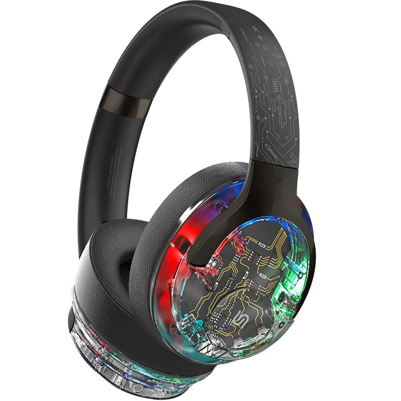 هدفون بیسیم پرودو Soundtec Soho مدل PDST2227 با ANC، نور RGB و 40 ساعت پخش