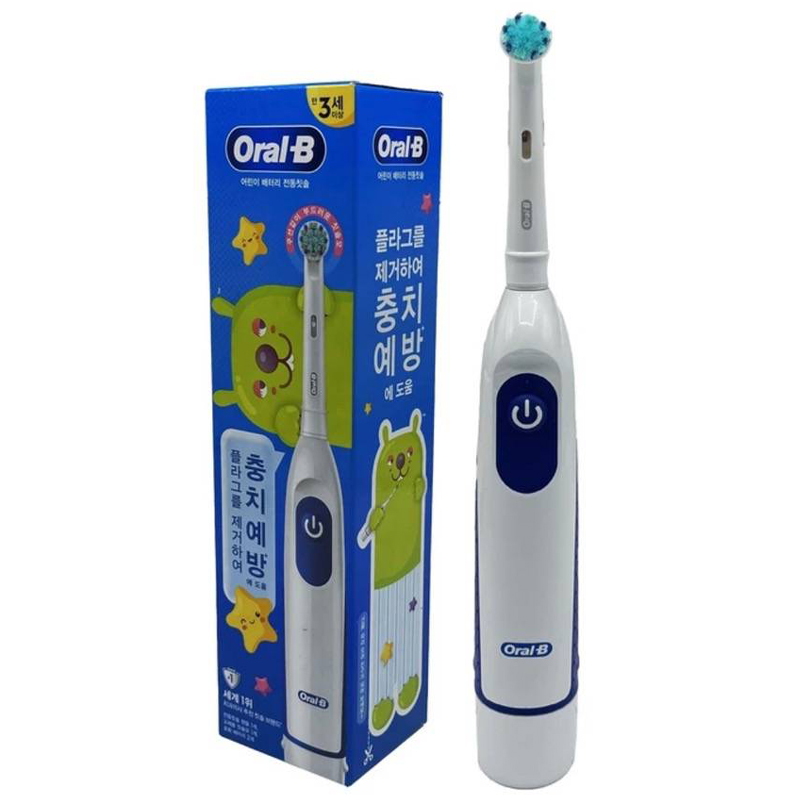 مسواک کودک اورال بی باطری خور (با سری قابل تعویض) ORAL B KIDS+3