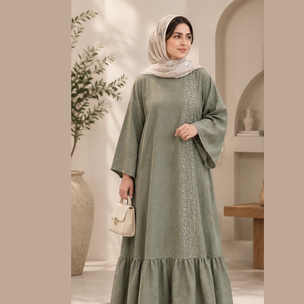 عبای شیدا رنگ سبز