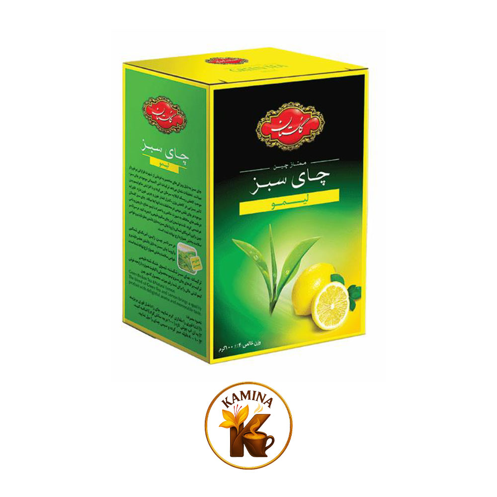 چای سبز با لیمو 100 گرمی گلستان
