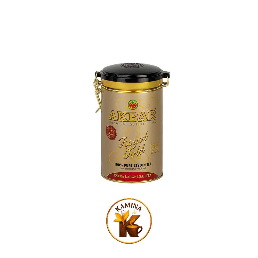 چای سیاه سلطنتی طلایی قوطی اکبر 150گرمی (گلد)