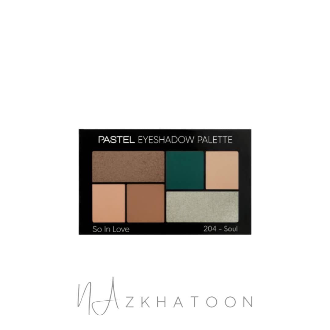 پالت 6 رنگ سایه چشم پاستل 204 | Pastel Eyeshadow Palette So In Love 204 Soul