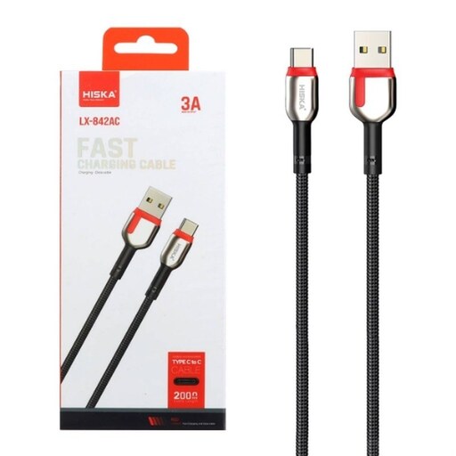 کابل شارژ USB Type-C هیسکا مدل LX-842AC 