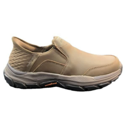 کفش چرم مردانه SKECHERS کرم