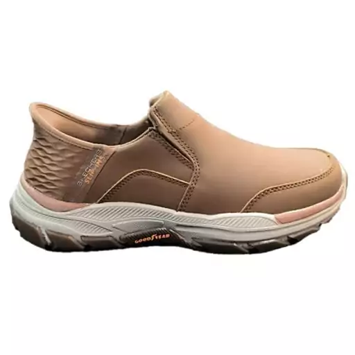 کفش چرم مردانه SKECHERS قهوه ای