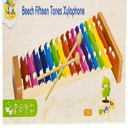 اسباب بازی بلز چوبی 15 نوت مدل wooden toy کد 1154