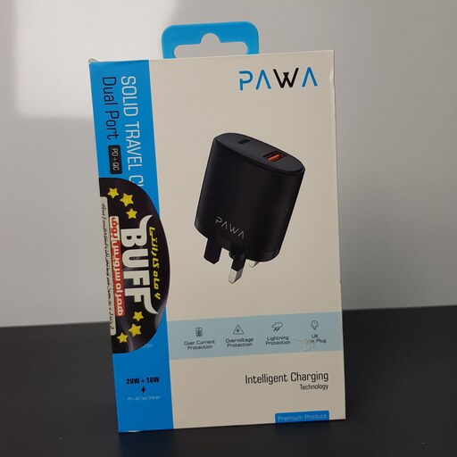 شارژر پاوا 20 وات با گارانتی بوف اورجینال PAWA 20 W(PW-PQC3UK-BK)