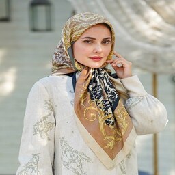 روسری ابریشم ژاکارد وارداتی 2کد450