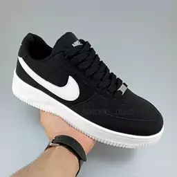 کتونی اسپرت مردانه نایک ایر فورس وان Nike Air Force 1 رنگ مشکی سفید ( Nike AirFore 1 - نایک ایرفورس 1 - کفش ایر فورس )