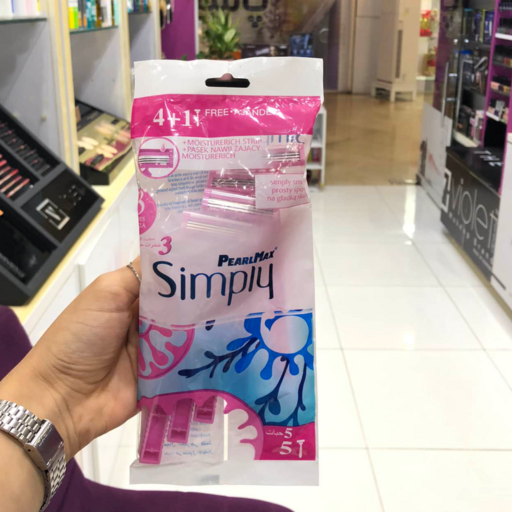 ژیلت پرل مکس 3 لبه مدل simply بسته 5 عددی 