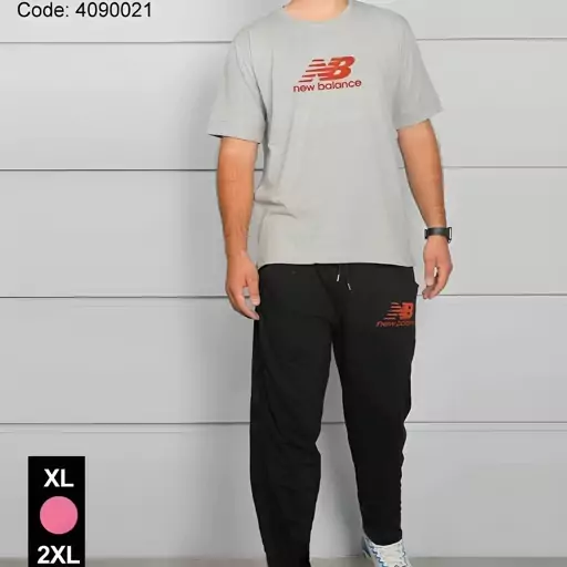 لباس مردانه ست تیشرت و شلوار مردانه طرح new balance