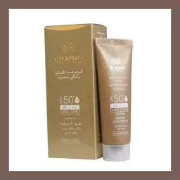 کرم ضد آفتاب رنگی SPF50 سینره بژ روشن