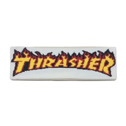 هدبند سفید زرد تراشر thrasher