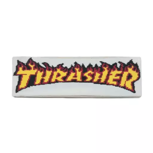 هدبند سفید زرد تراشر thrasher