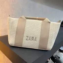 کیف کنفی تابستانی زنانه دخترانه زارا مجلسی کنف حصیر حصیری تابستونی ZARA جادار جا دار اسپرت پاسپورتی دوشی دستی اسپورت نود