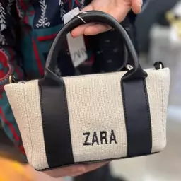 کیف کنفی تابستانی زنانه دخترانه زارا مجلسی کنف حصیر حصیری تابستونی ZARA جادار جا دار اسپرت پاسپورتی دوشی دستی اسپورت نود