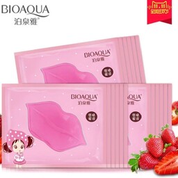    ماسک لب ورقه ای توت فرنگی بیوآکوا  Bioaqua lip mask   