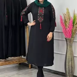 مانتو زنانه کفتان کتیبه جنس پارچه بابوس 