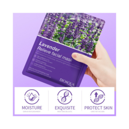 ماسک ورقه ای صورت لوندر LAVENDER بیو آکوا