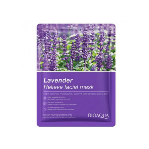 ماسک ورقه ای صورت لوندر LAVENDER بیو آکوا