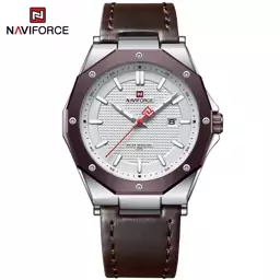 ساعت مچی مردانه بند چرم نیویفورس مدل Naviforce 9200