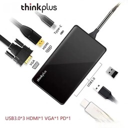 هاب 6 پورت لنوو تایپ سی Lenovo thinkplus USB-C TPH-06