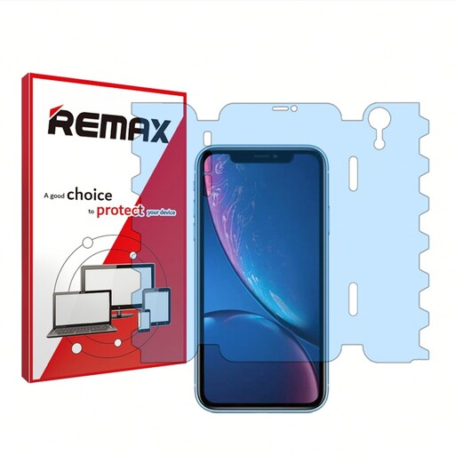 گلس گوشی اپل iPhone xr هیدروژلی آنتی بلو (ضد اشعه آبی) برند ریمکس جهت جلوگیری از خستگی و محافظت از چشم