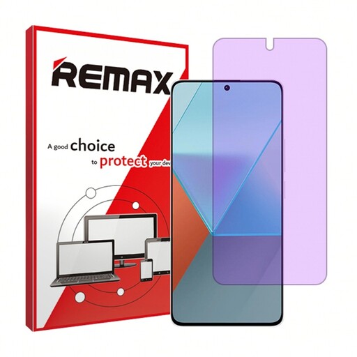 گلس گوشی شیائومی Redmi Note 13 Pro 5G هیدروژلی آنتی پرپل (ضد اشعه بنفش) برند ریمکس 