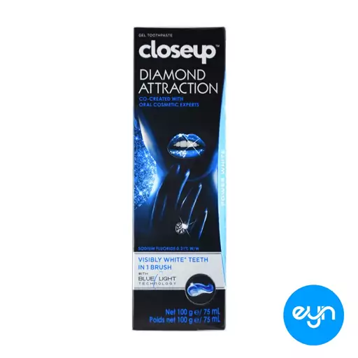 خمیر دندان سفید کننده دیاموند اتراکشن کلوز آپ ا Diamond Attraction Whitening toothpaste Close Up 75 ML