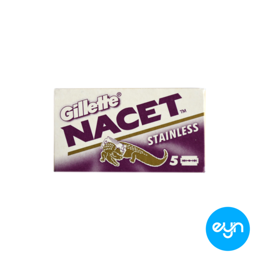 تیغ یدک ورقه ای سنتی ژیلت مدل ناست Gillette Nacet پک 20 عددی روسی