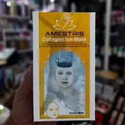  ماسک ورقه ای  خنک کننده مدل COLLAGEN ICE MASK  حجم 25 گرمی دوعددی آمستریس