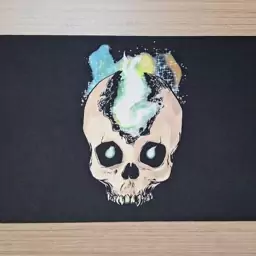 دسک پد طرح دار بزرگ طرح skull