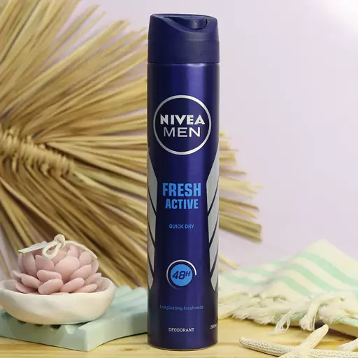 اسپری دئودورانت ضد تعریق اصلی Nivea Fresh Active