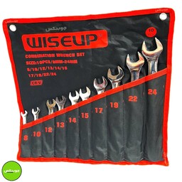 ست 10 عددی آچار  یکسر تخت یکسر رینگی 30603 برند wiseup(وایزآپ) فروشگاه چوبنکس