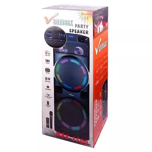 اسپیکر پارتی باکس شارژی Vanmaax MAX-1500