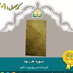 سوره هـــــود (روی پوست آهو)