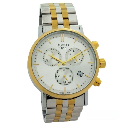 ساعت مچی مردانه تیسوت سه موتوره کرنوگراف  TISSOT1853 NO2364 SR-GD-WE NON