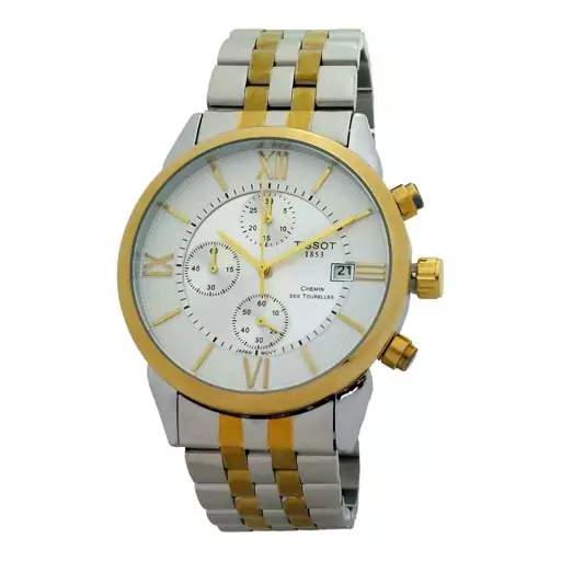 ساعت مچی مردانه تیسوت سه موتوره کرنوگراف TISSOT CHEMIN SR-GD-WE