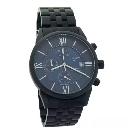 ساعت مچی مردانه تیسوت سه موتوره کرنوگراف TISSOT CHEMIN BK-BE