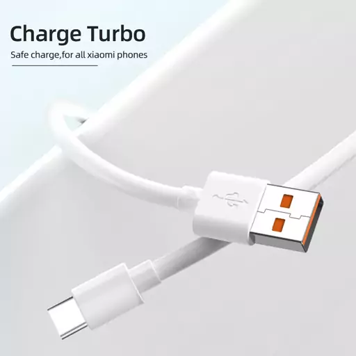 کابل شارژ سوپرفست 33 تا 120 وات اورجینال شیائومی 1 متری تایپ سی به USB