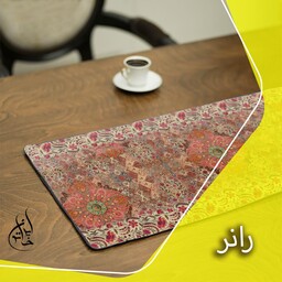 رانر مخمل لمینت دار لیزری ایران خاتون در ابعاد (130 در 40 ) کد 42