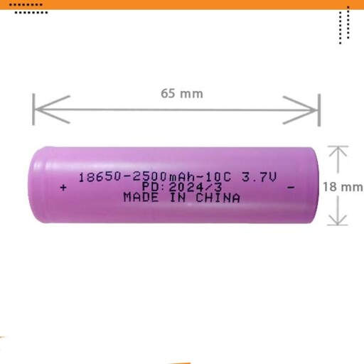 باتری لیتیوم 18650 شارژی RSC 10C 2500mA 