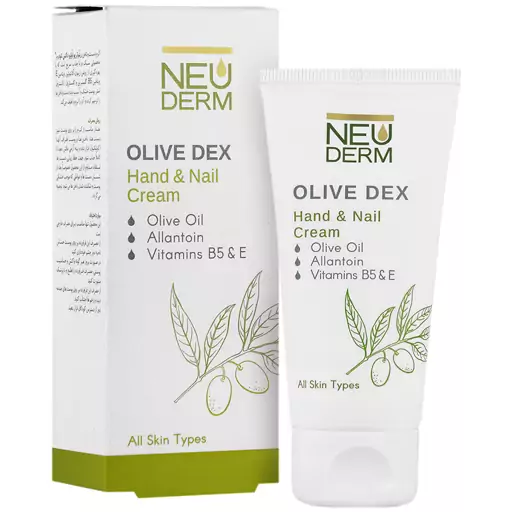 کرم دست و ناخن نئودرم Neuderm مدل Olive Dex حجم 50 میلی 