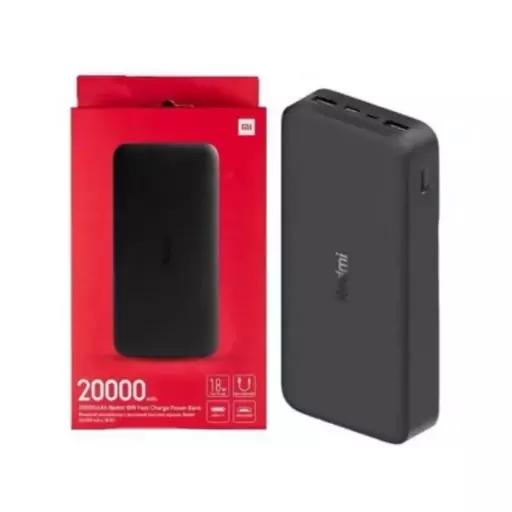 پاور بانک شیائومی مدل Redmi ظرفیت 20000mAh با یکسال گارانتی 