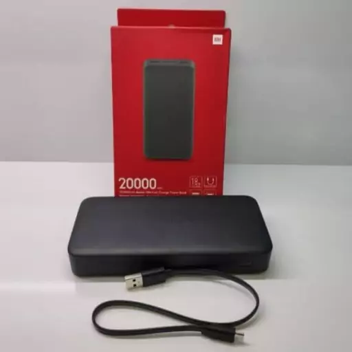 پاور بانک شیائومی مدل Redmi ظرفیت 20000mAh با یکسال گارانتی 