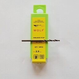 ست 10 عددی مته سایز  2.5 کبالت 5 درصد Wolf کیفیت تایوان